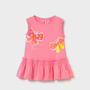 Vestido mariposas rosa Mayoral