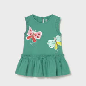 Vestido mariposas verde Mayoral