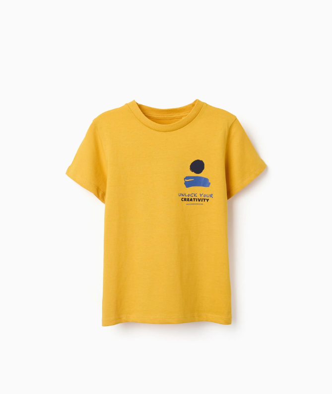 Camiseta Creativity amarillo