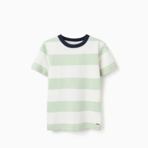 Camiseta rayas blanco/verde