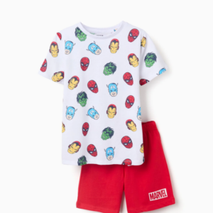Pijama corto de algodón Marvel