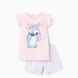 Pijama corto de algodón Stitch