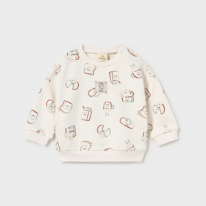 Sudadera estampado desayuno bebé Mayoral