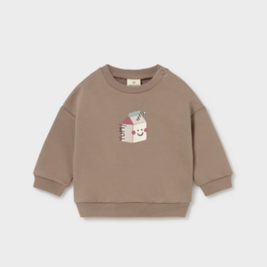 Sudadera brick zumo marrón bebé Mayoral