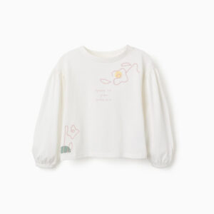 Camiseta mangas abullonadas flores