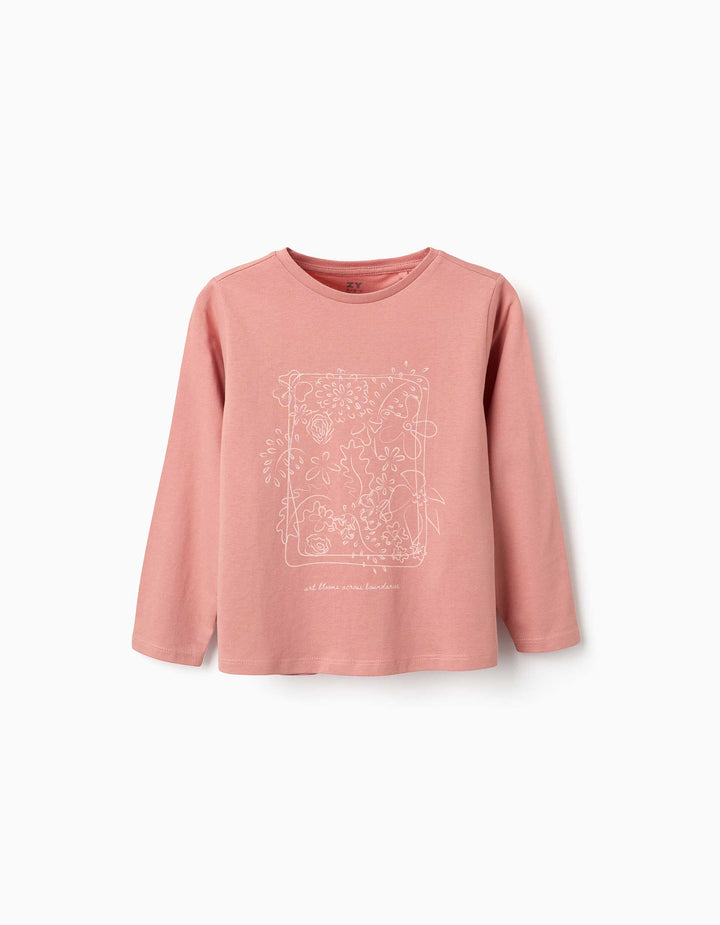 Camiseta art and nature rosa