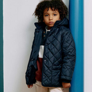 Chaqueta acolchada azul marino