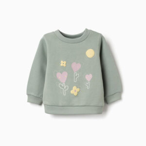 Sudadera bebé formas verde
