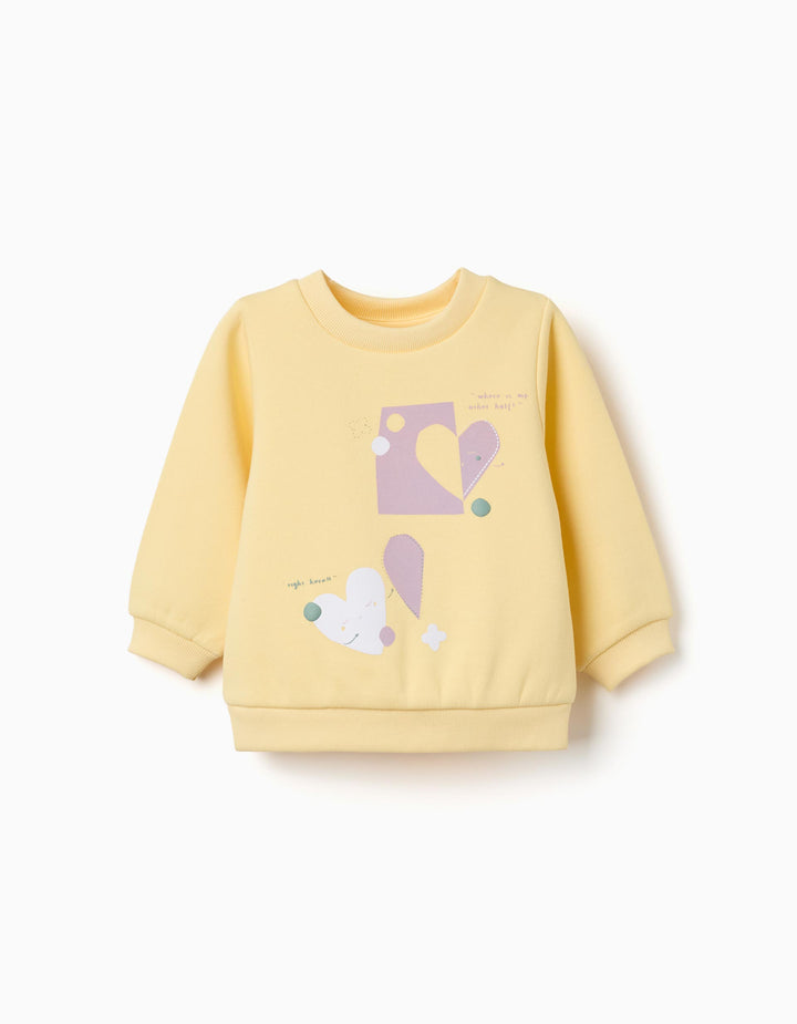 Sudadera bebé formas amarilla