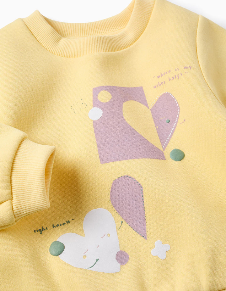 Sudadera bebé formas amarilla - Imagen 3