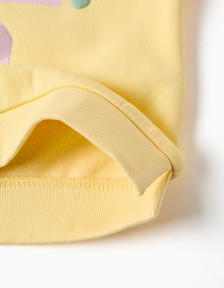 Sudadera bebé formas amarilla