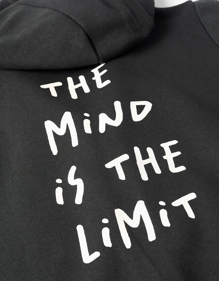 Chándal sudadera cremallera y capucha gris the mind is the limit - Imagen 5