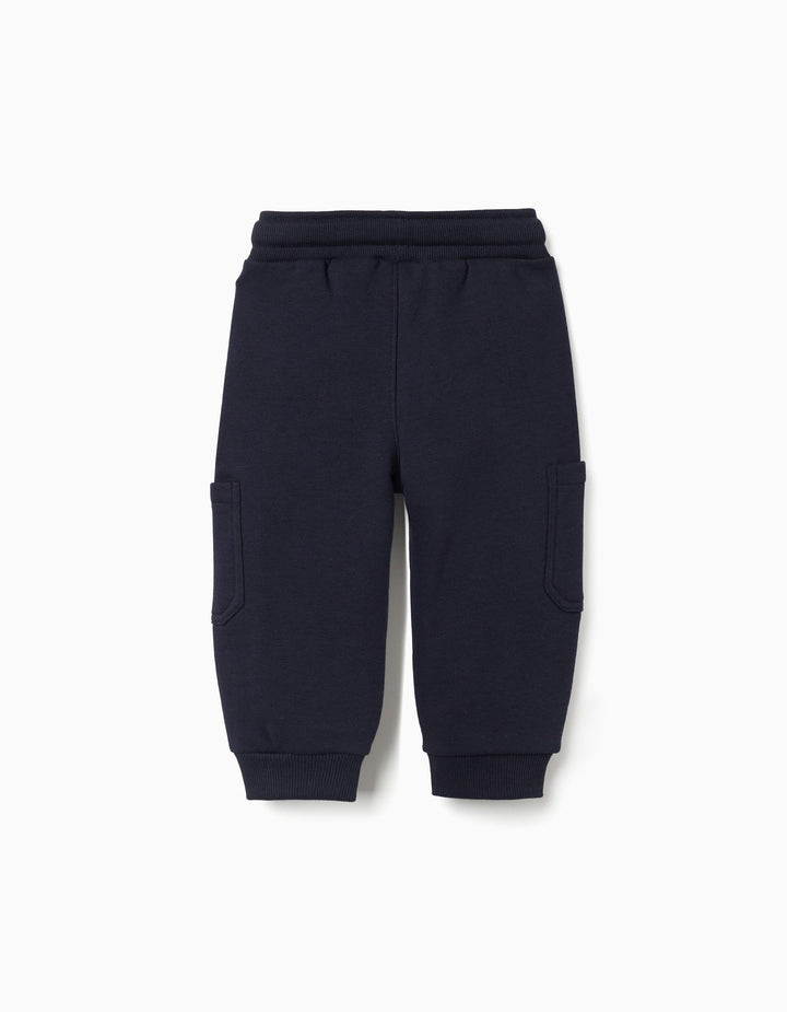 Pantalón de chándal cargo bebé niño azul marino - Imagen 2