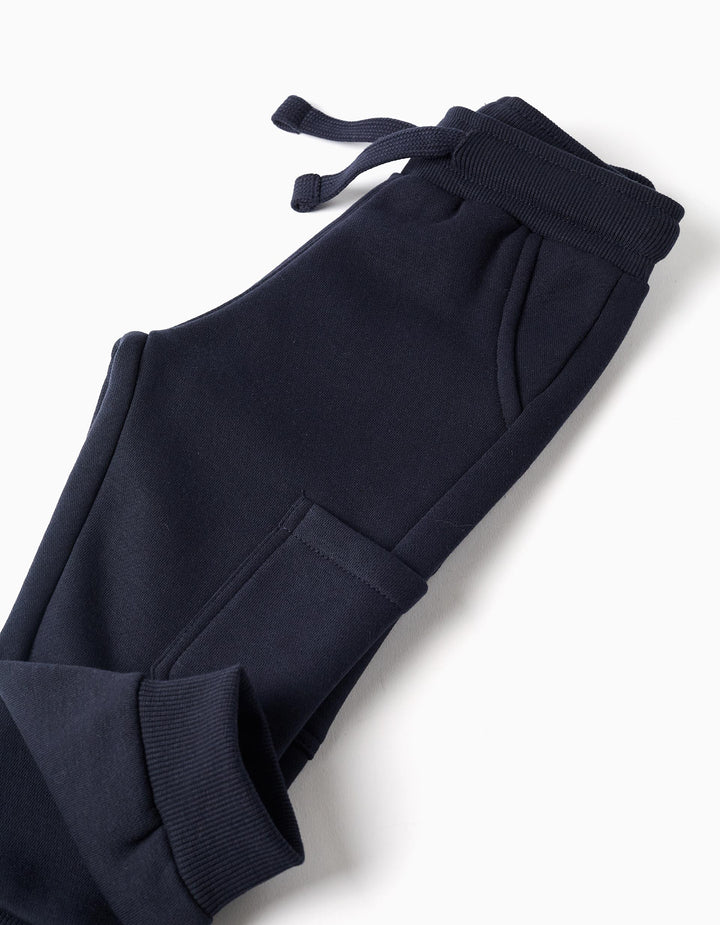 Pantalón de chándal cargo bebé niño azul marino