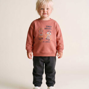 Chándal bebé sudadera terracota tiny friends