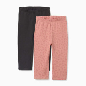 Pack 2 leggings bebé niña nature