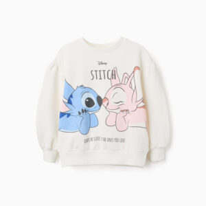 Sudadera estampado de Stitch y Angel