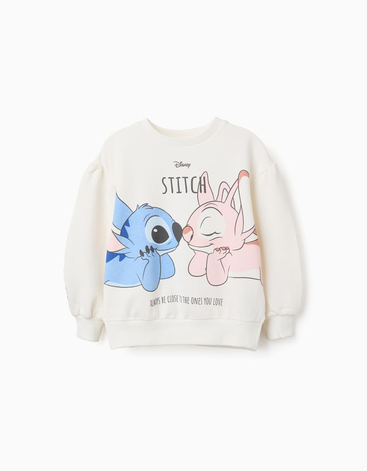 Sudadera estampado de Stitch y Angel