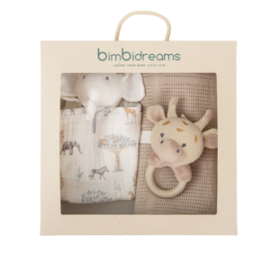 Manta de punto con peluches - Set regalo Tanzania