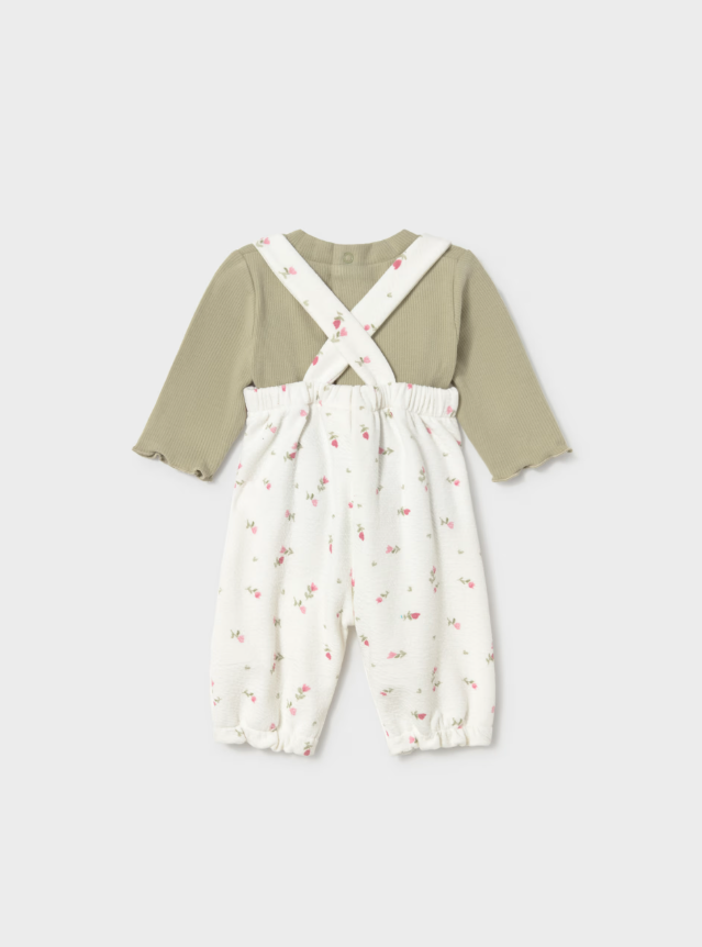 Conjunto peto flores y jersey bebé Mayoral - Imagen 2