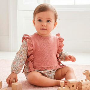 Pelele liberty con chaleco tricot