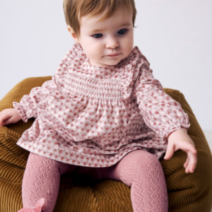 Vestido terciopelo estampado rosas bebé Mayoral