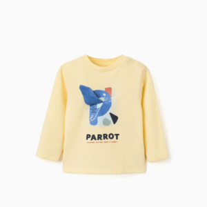 Camiseta loro amarillo bebé