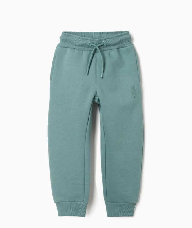 Pantalón felpita azul verdoso