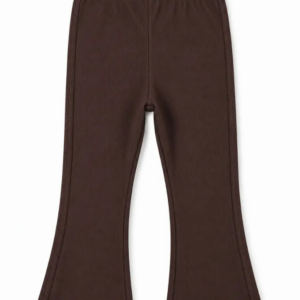 Leggins flare felpita marrón